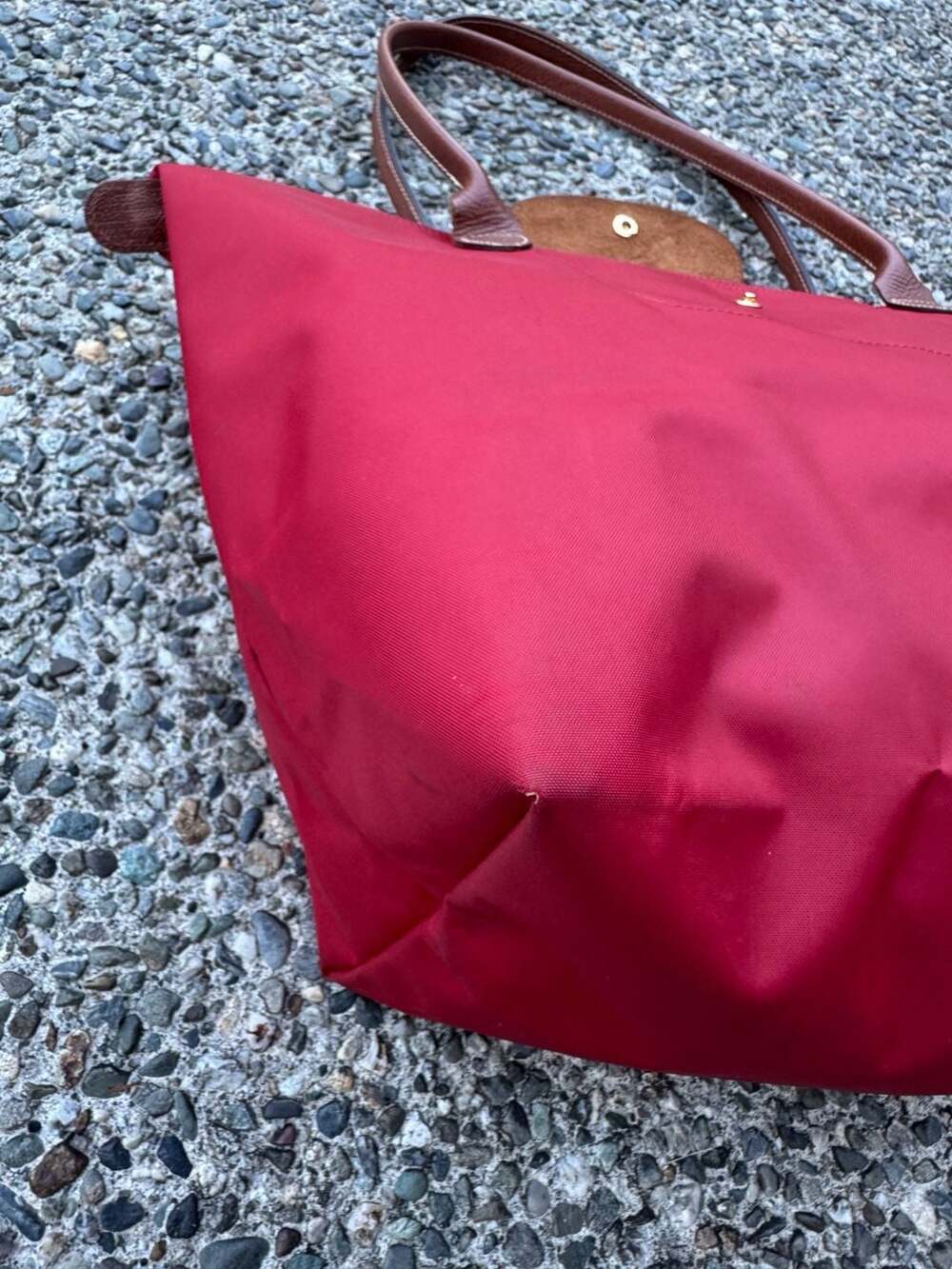 Longchamp Le Pliage Nylon Tote Bag in Red - Picture 7 of 12